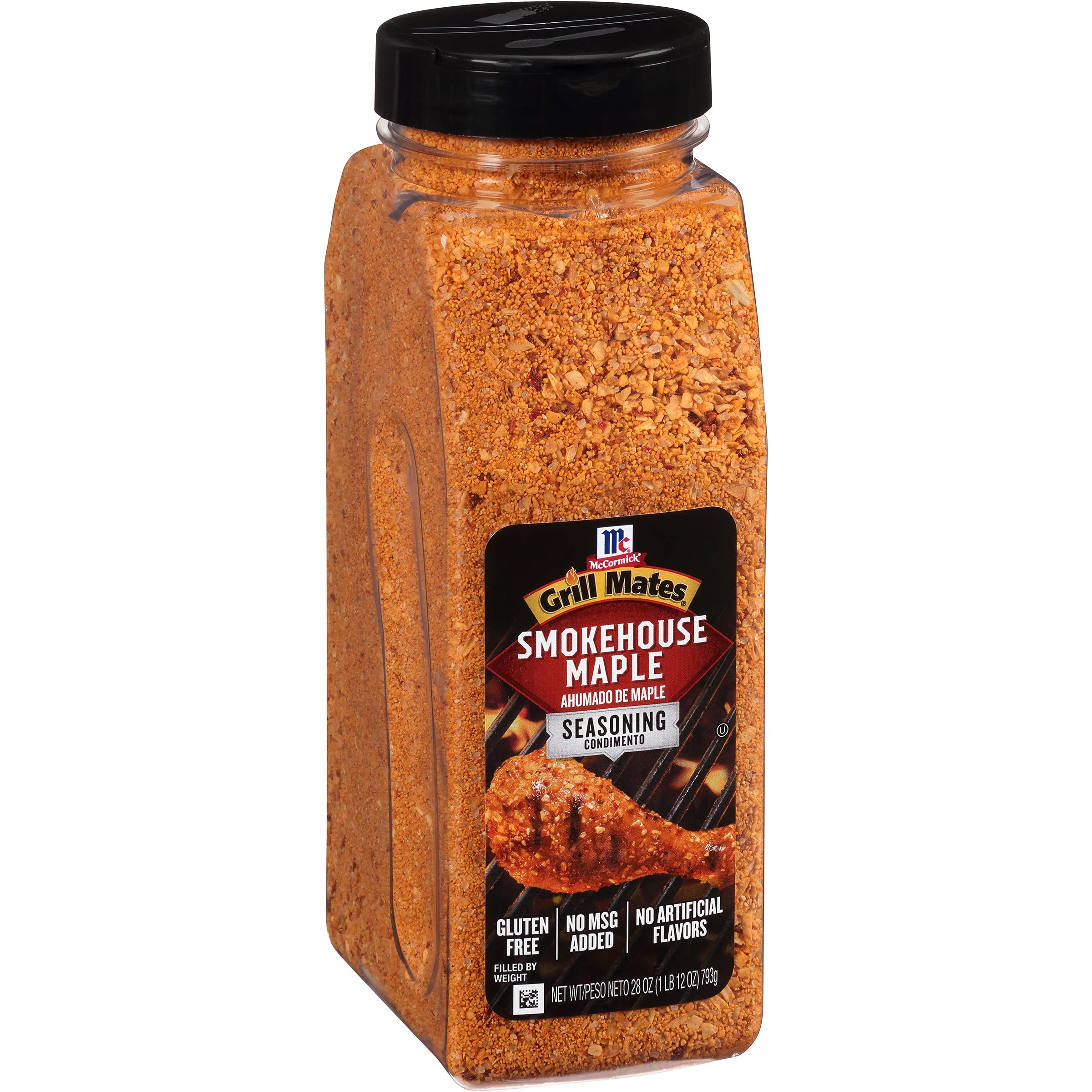 McCormick Grill Mates Smokehouse Maple Seasoning for Pork Chops and Chicken - Delicious Flavor, Large 28 Oz ContainerPer