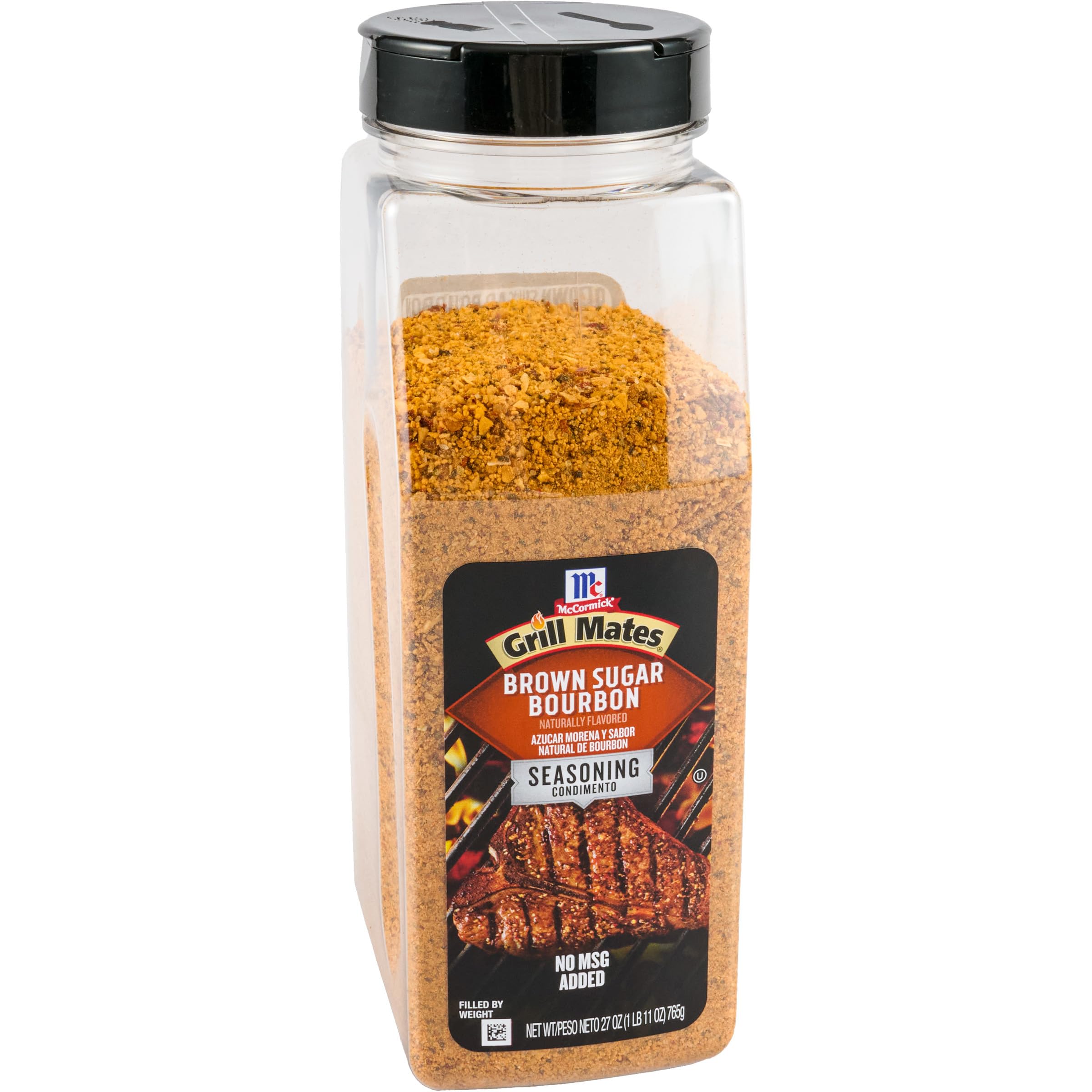 McCormick Grill Mates Brown Sugar Bourbon Seasoning for Steak Poultry and Vegetables - 27 oz Container - Enhances Flavor
