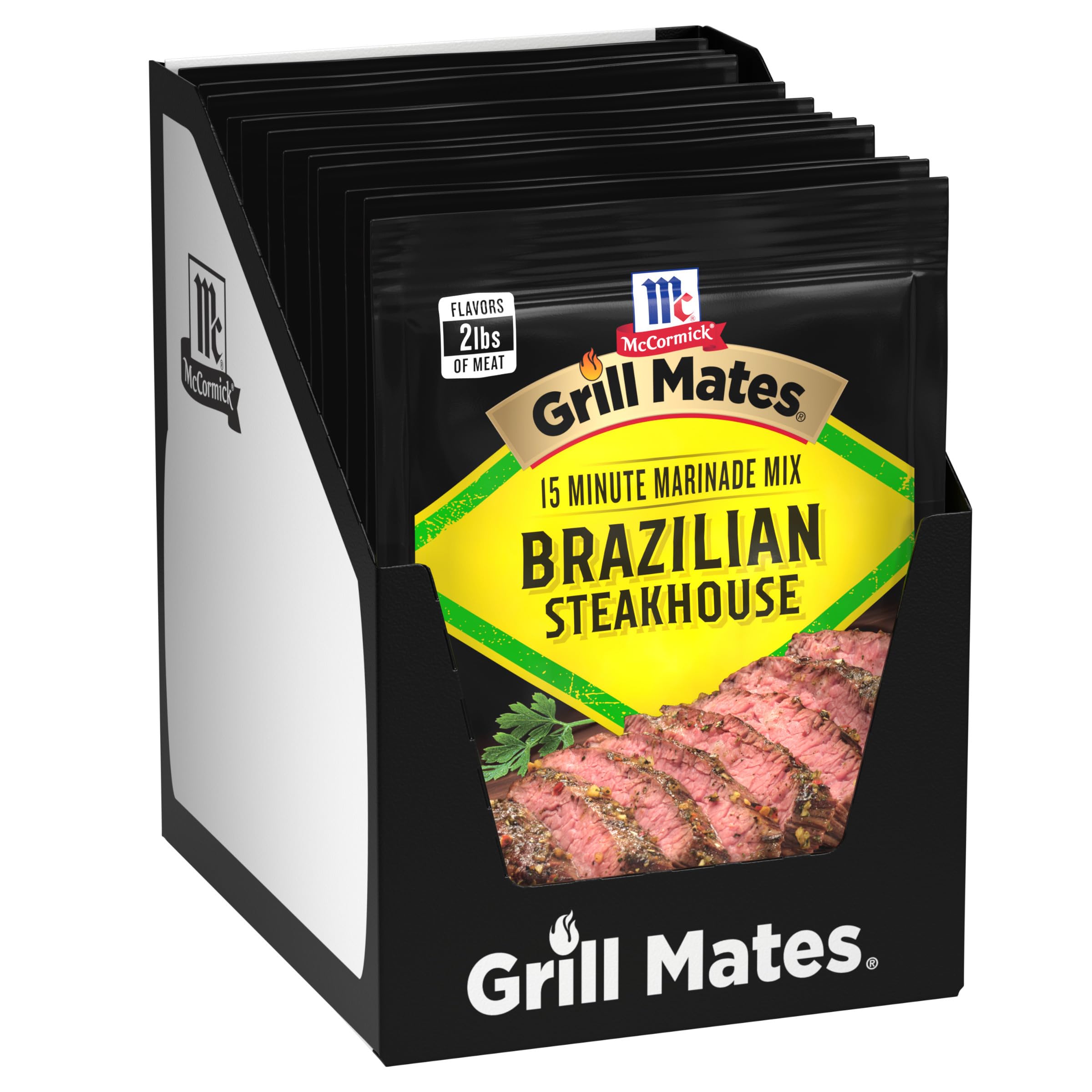  McCormick Grill Mates Brazilian Steakhouse Flavor Marinade Mix for Grilled Steaks, BBQ Enthusiasts, Outdoor Cookouts
| 