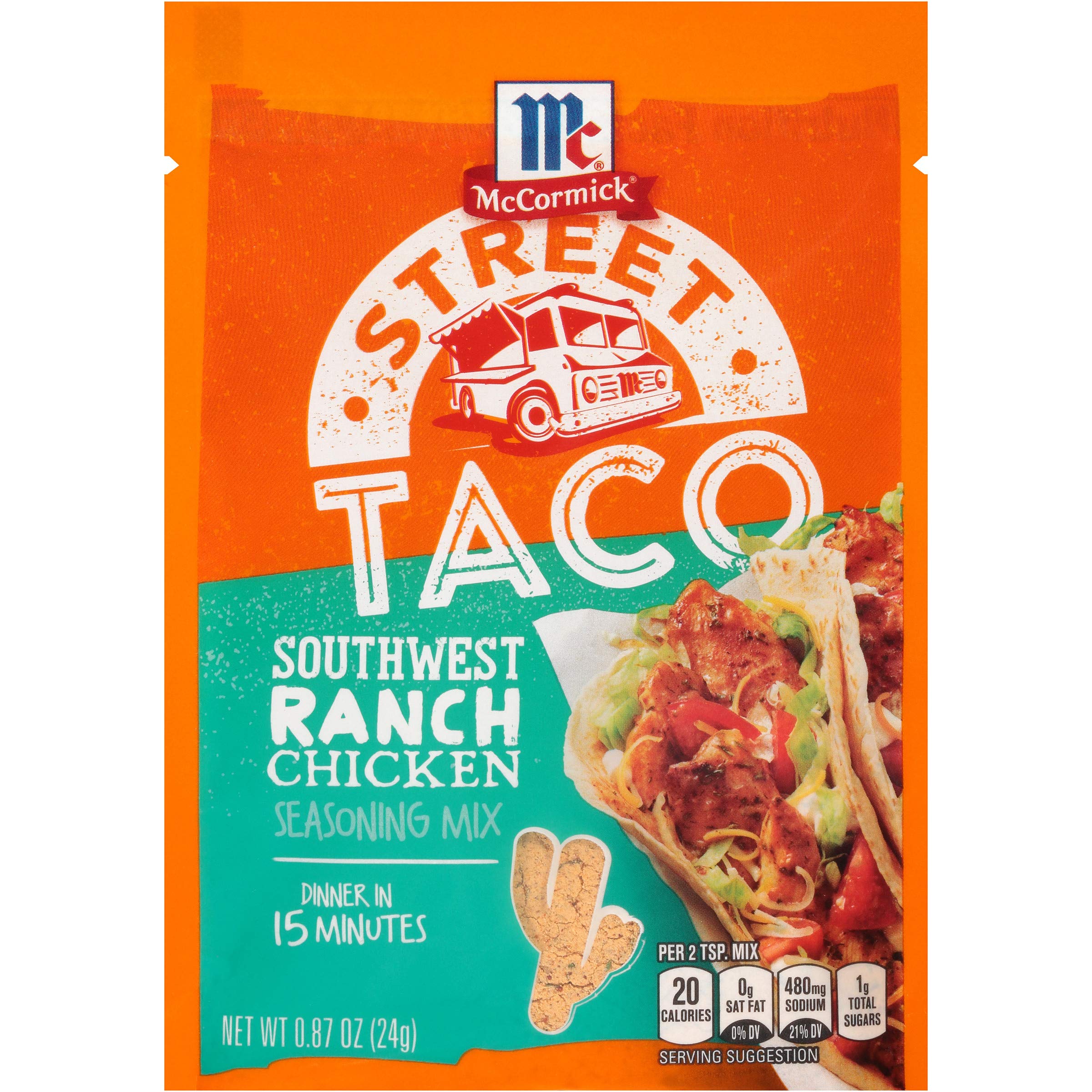  McCormick Street Taco Southwest Ranch Chicken Seasoning Mix for Meal Prep Enthusiasts - Spice Up Your Snack or Dinner E
