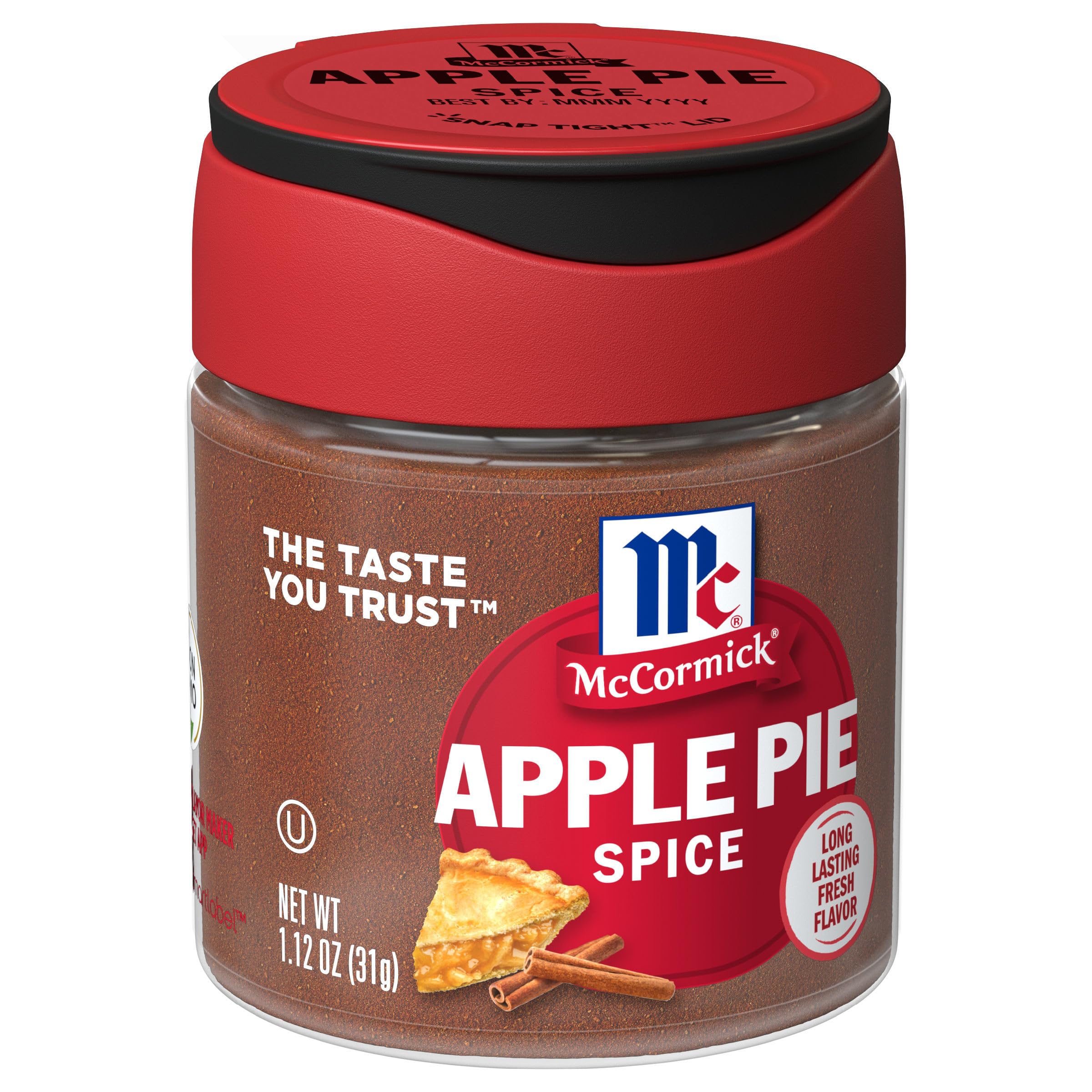 McCormick Apple Pie Spice for Baking: Easy Flavor for Bakers, Perfect for Fall Desserts, 1.12 oz, Enhance YourPie with J
